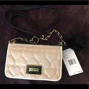 Betsey Johnson Quilted Heart Crossbody BR21945 Bag